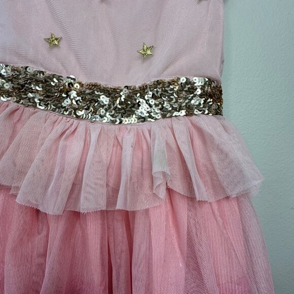 Mini Boden Harry Potter Pink Tiered Tulle Party Dress Girls 5-6 Hermione - Picture 5 of 10
